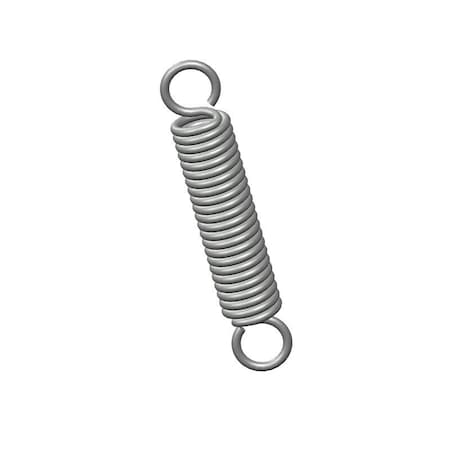 Extension Spring, O= .750, L= 4.00, W= .115